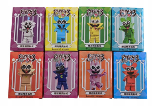 Sada 8 kusov Smiling Critters Poppy 3 bloky